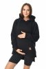 MijaCulture hoodie for pregnant women and breastfeedinf Stella  M014 black